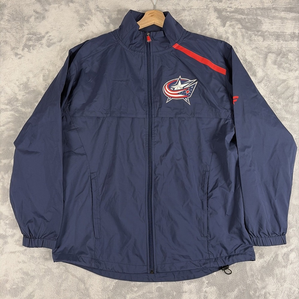 Columbus Blue Jackets Fanatics Pro Team Issue  Full Zip Jacket Mens Medium NWOT